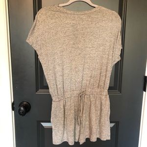 Grey Short Sleeve Romper